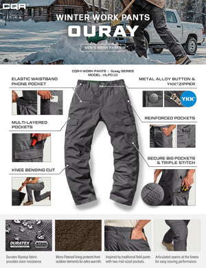 CQR Winter Tactical Cargo Pants