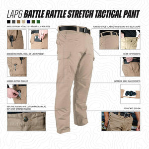 LA Police Gear Battle Rattle Stretch Cargo Pants