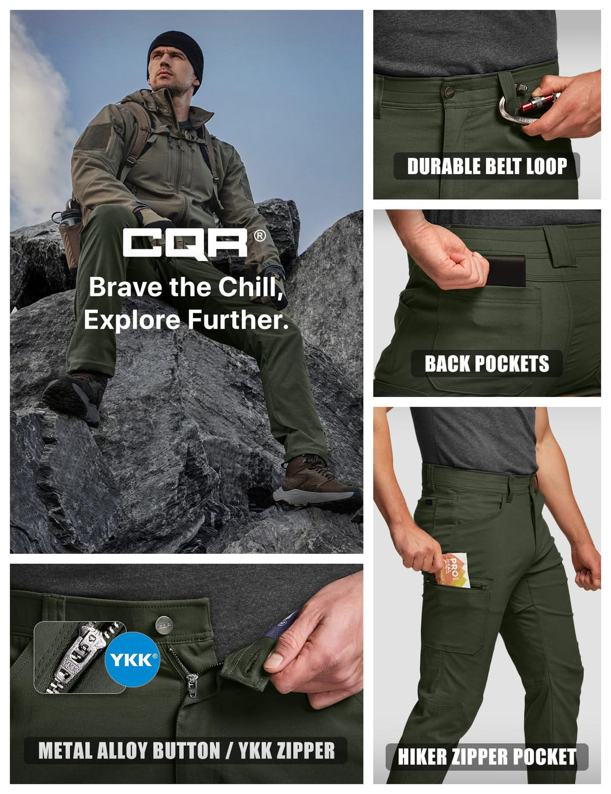 CQR Active Flex Tactical Pants