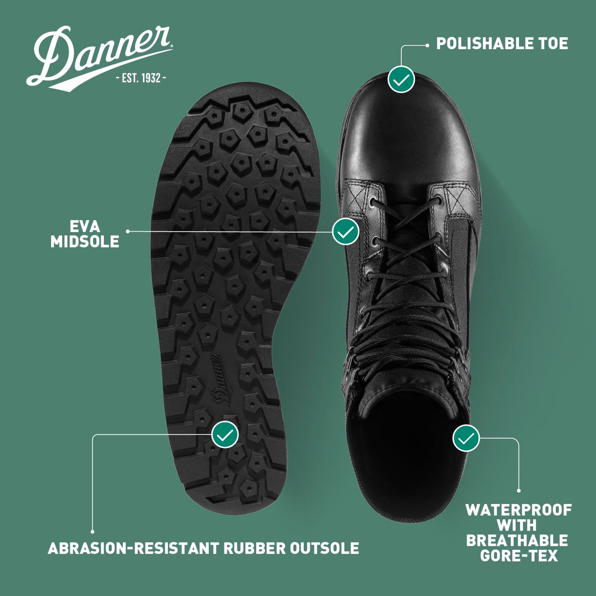 Danner Tachyon Gore-Tex 8" Waterproof Boots