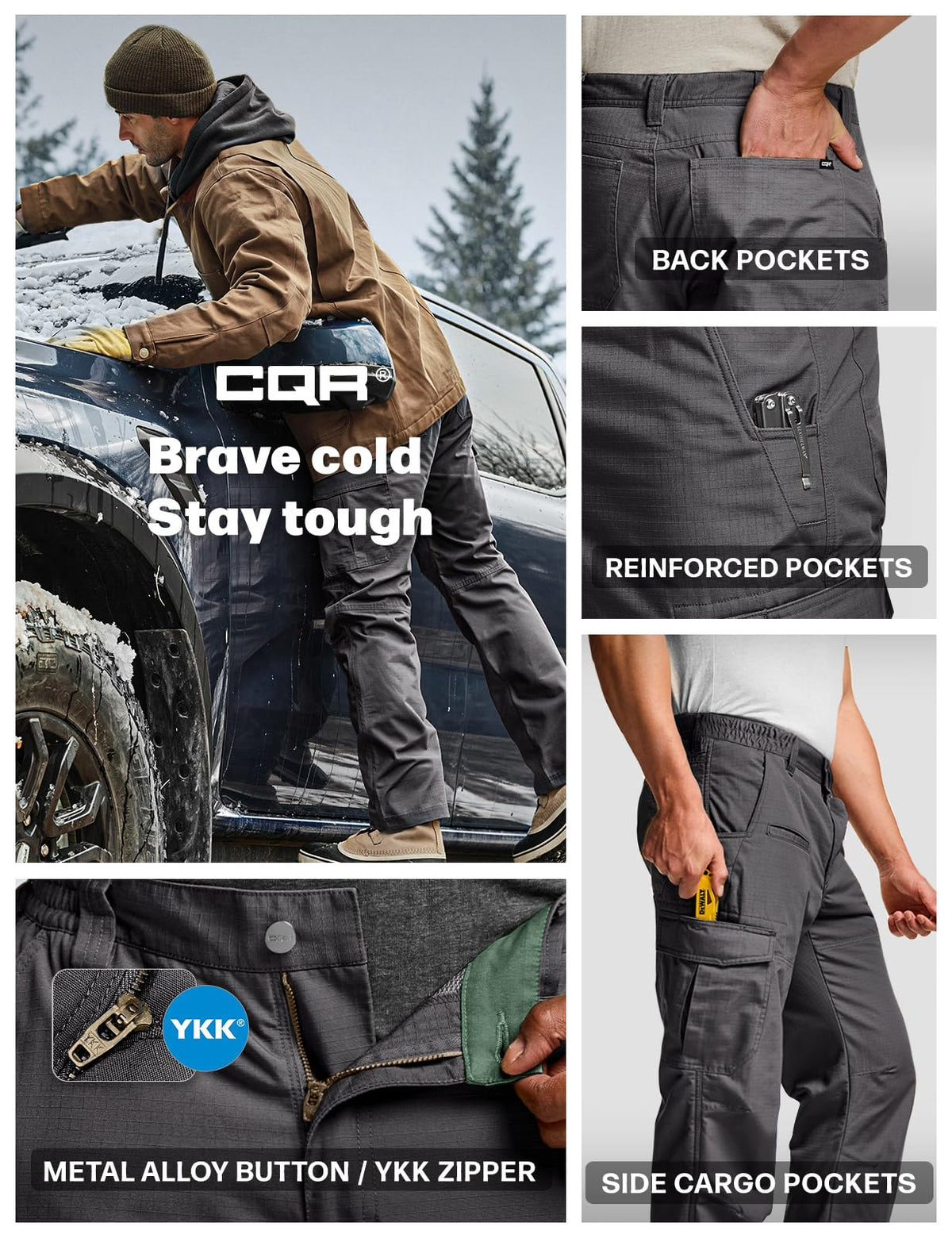 CQR Winter Tactical Cargo Pants